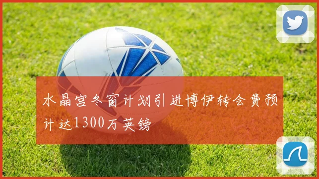 水晶宫冬窗计划引进博伊转会费预计达1300万英镑