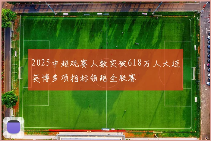 2025中超观赛人数突破618万人大连英博多项指标领跑全联赛